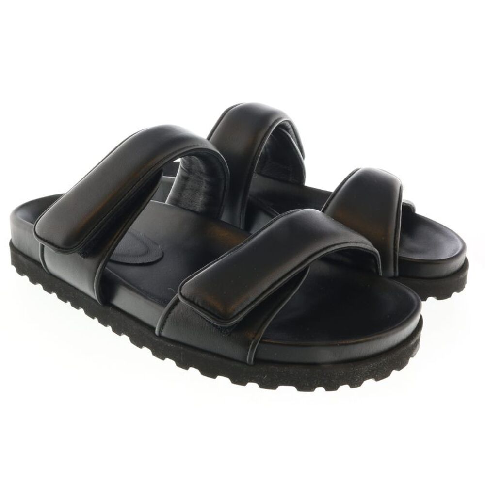 Gia Borghini  Gia x Pernille Double Strap Leather Slides